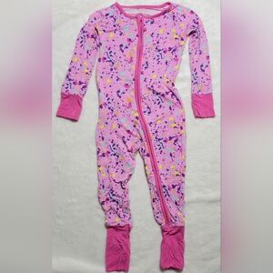 Little Sleepies Pink Paint Party Zippy